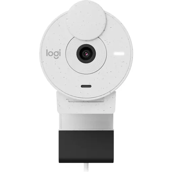 Cámara Web Logitech Brio 300,Full HD 1080p 30fps c/Micróf integrado USB Blanco 4