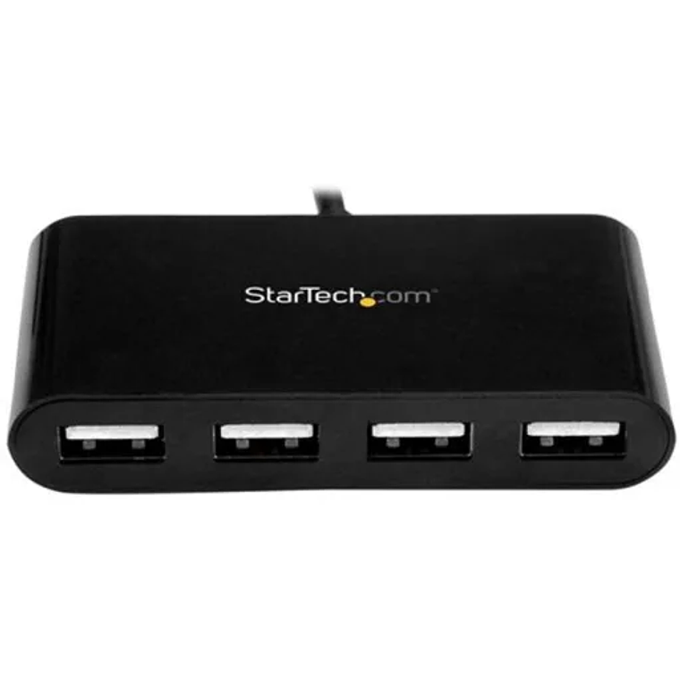 HUB StarTech Conector USB-C a 4 Port USB A 2.0 color Negro 1