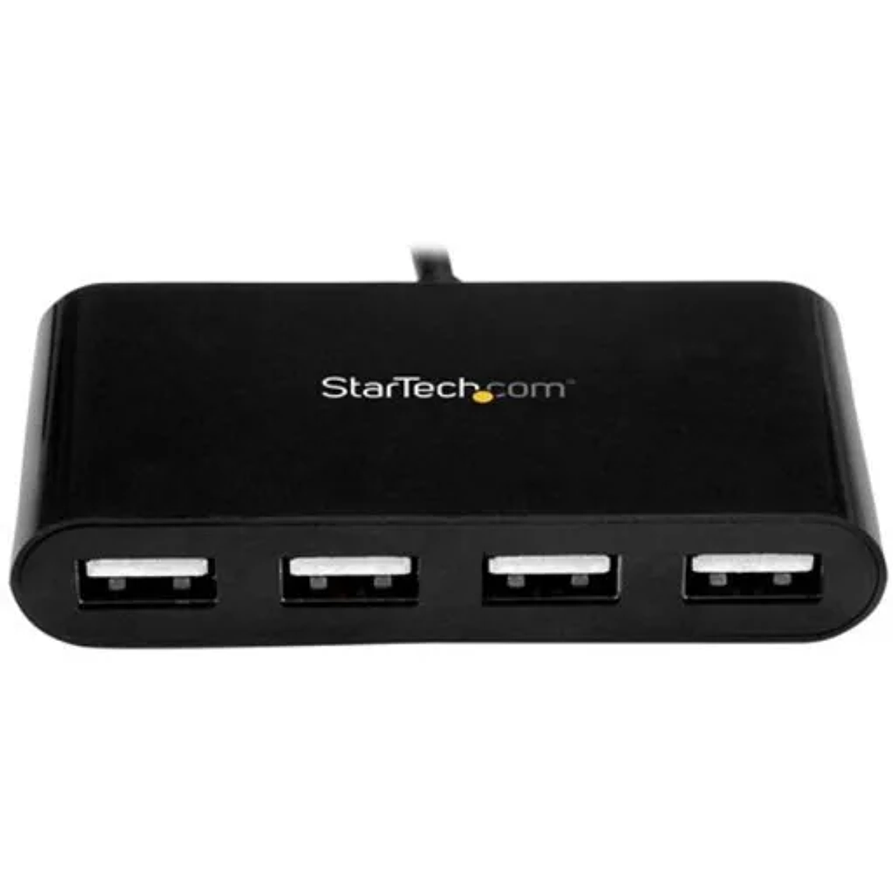 HUB StarTech Conector USB-C a 4 Port USB A 2.0 color Negro 1