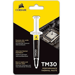 Pasta Térmica - Corsair - TM30 - 3 g - Conductividad Térmica 3.8 W/mK - Gris (CT-9010001-WW)