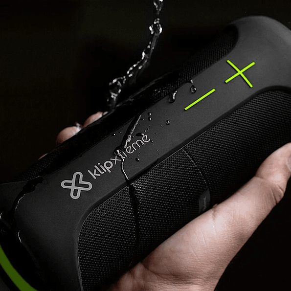Parlante Portátil Klip Xtreme Vibe360, Wireless Bluetooth, IPX7 Waterproof, Black/Green 2