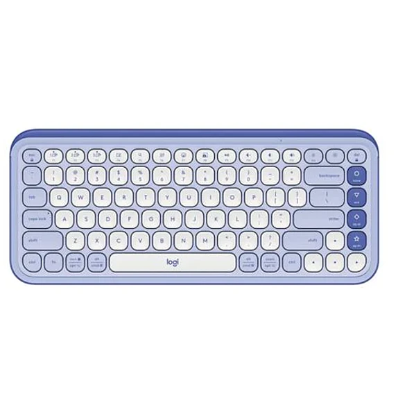 Kit Teclado y Mouse Inalámbricos Logitech POP Icon Combo - Lila y Blanco - Español 1