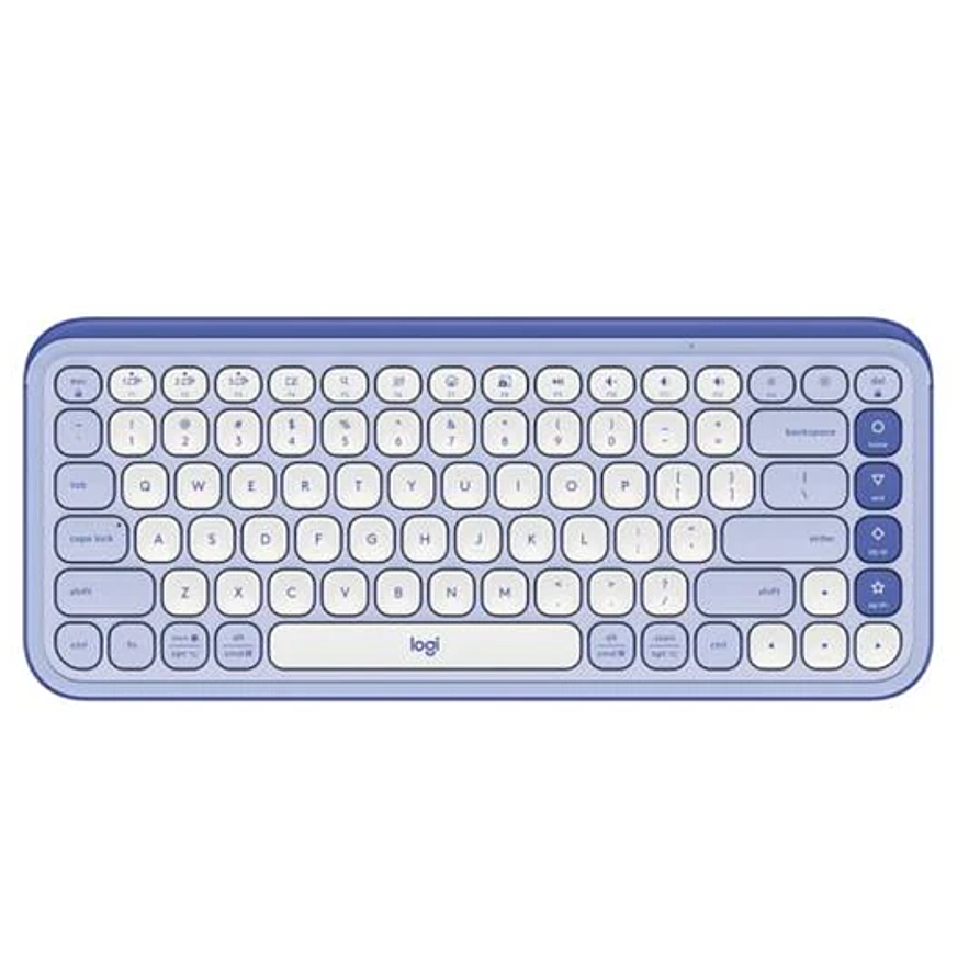 Kit Teclado y Mouse Inalámbricos Logitech POP Icon Combo - Lila y Blanco - Español 1