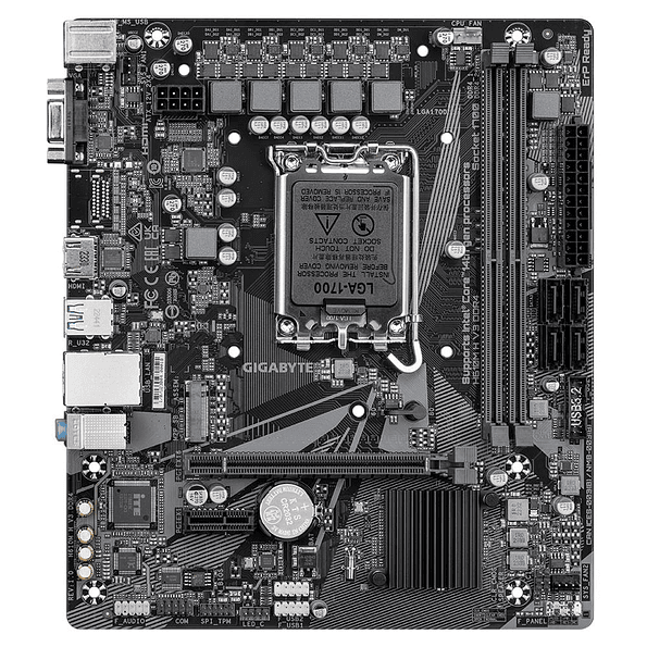 Placa Madre Gigabyte H610M H V3 DDR4 - Micro ATX, Soporte Intel 12ª/13ª/14ª Gen 2