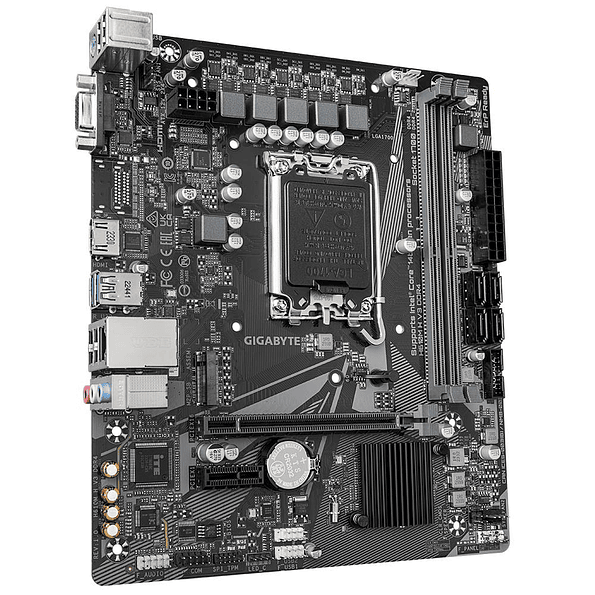 Placa Madre Gigabyte H610M H V3 DDR4 - Micro ATX, Soporte Intel 12ª/13ª/14ª Gen 3