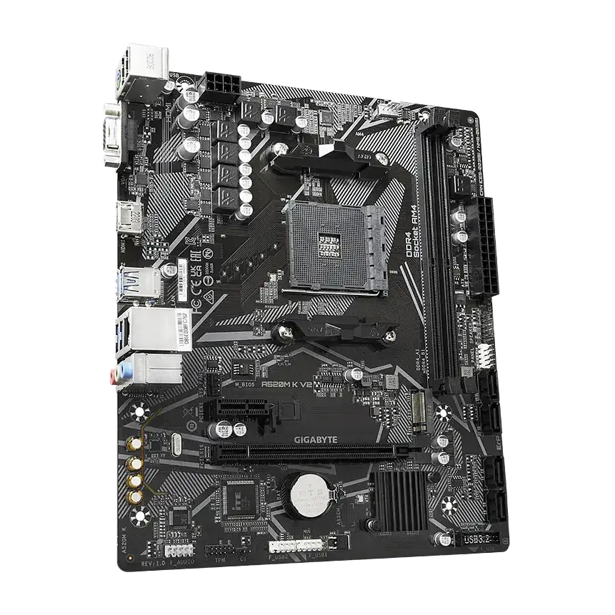 Placa Madre Gigabyte A520M K V2, AM4, DDR4, HDMI, M.2, Micro-ATX 3