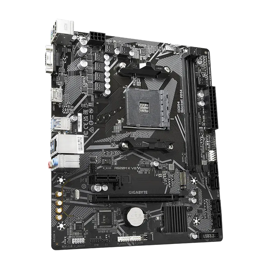 Placa Madre Gigabyte A520M K V2, AM4, DDR4, HDMI, M.2, Micro-ATX 3