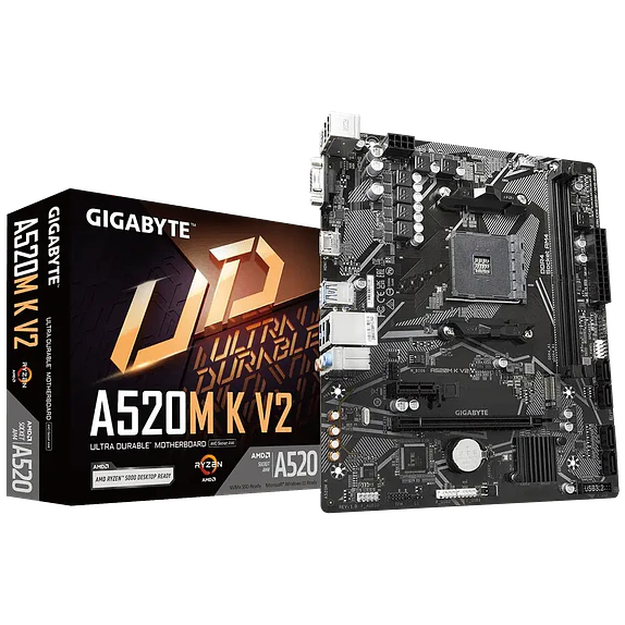 Placa Madre Gigabyte A520M K V2, AM4, DDR4, HDMI, M.2, Micro-ATX 1