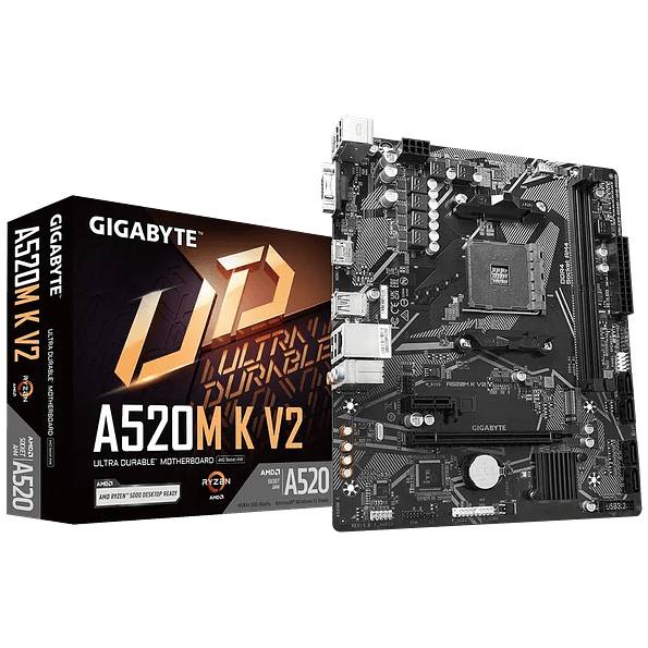 Placa Madre Gigabyte A520M K V2, AM4, DDR4, HDMI, M.2, Micro-ATX 1
