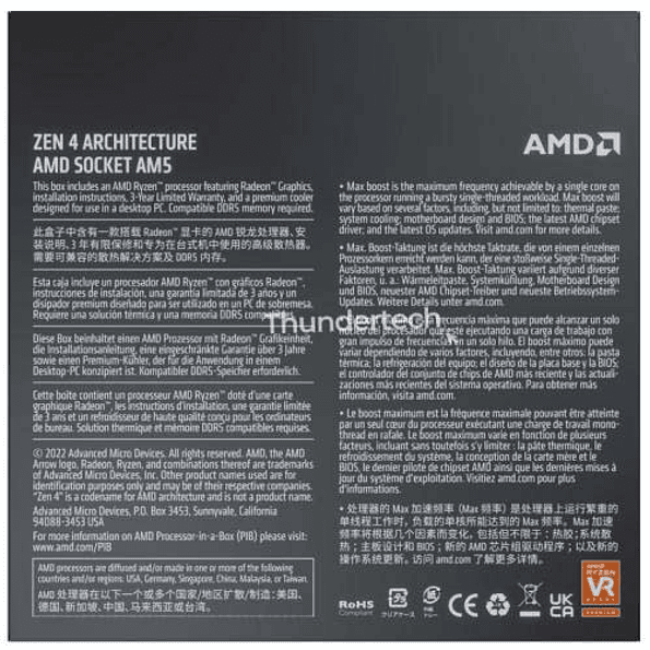 AMD Ryzen 5 7600 – 6 Núcleos, Radeon, AM5 4