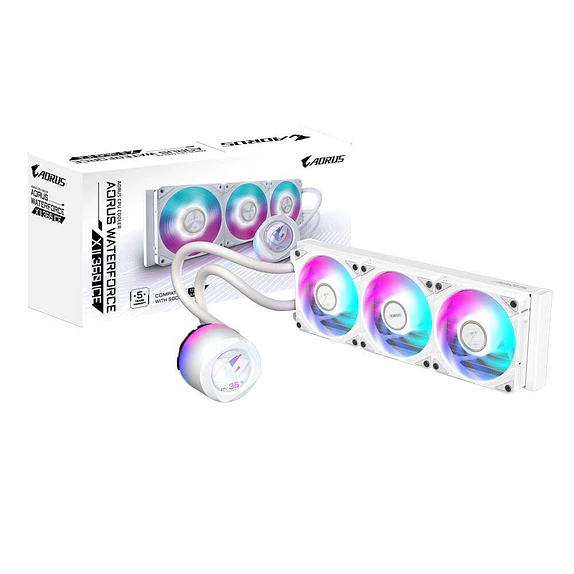Water Cooler Gigabyte AORUS Waterforce X II 360 ICE ARGB LCD White 1