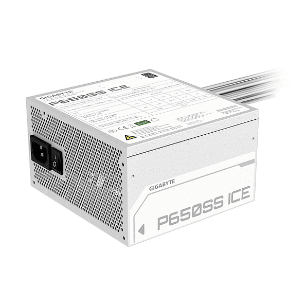 Fuente de Poder Gigabyte GP-P650SS ICE 650W 80+ Silver Blanca 3