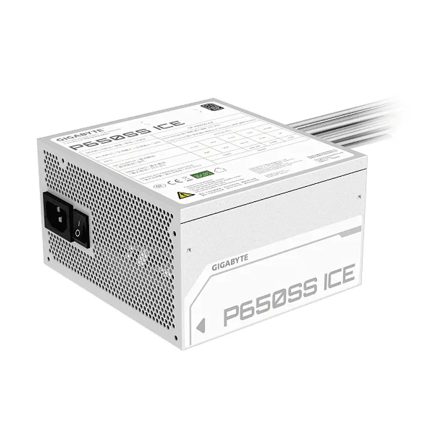 Fuente de Poder Gigabyte GP-P650SS ICE 650W 80+ Silver Blanca 3