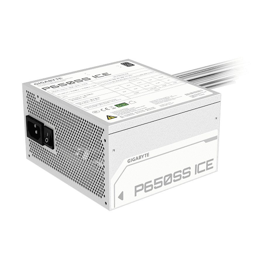 Fuente de Poder Gigabyte GP-P650SS ICE 650W 80+ Silver Blanca 3