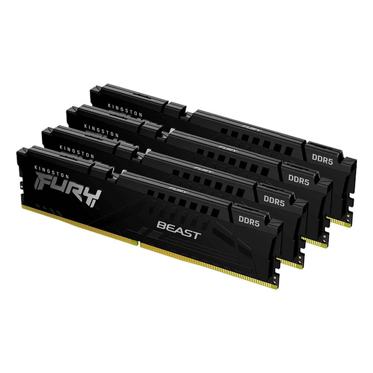Kit RAM Kingston FURY Beast 128GB (4x32GB) DDR5-5600 DIMM CL40 1