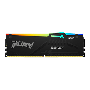 Kingston Fury Beast RGB DDR5 64GB 6000MHz (2x32GB) CL30 – Kit de Memoria Gamer