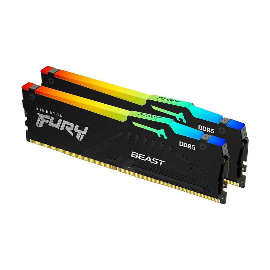 Kingston Fury Beast RGB DDR5 64GB 6000MHz (2x32GB) CL30 – Kit de Memoria Gamer 2