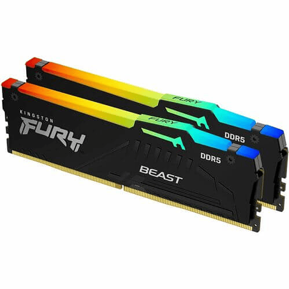 Memoria RAM Kingston Fury Beast RGB DDR5 64GB (2x32GB) 6000MHz CL30 1