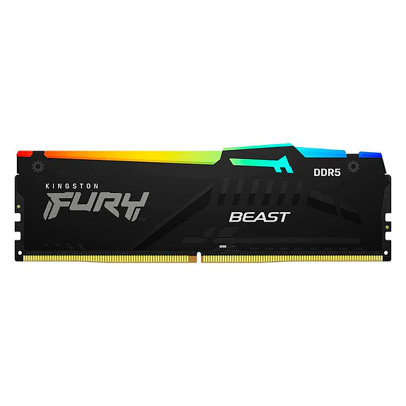 Memoria RAM Kingston Fury Beast RGB 32GB DDR5 5600MHz CL40 (1x32GB) 1