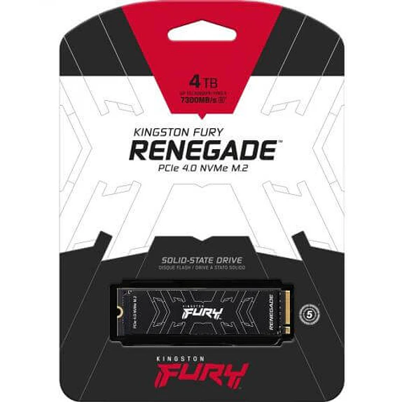 SSD Kingston FURY Renegade 4TB M.2 PCIe 4.0 NVMe – 7300MB/s 3