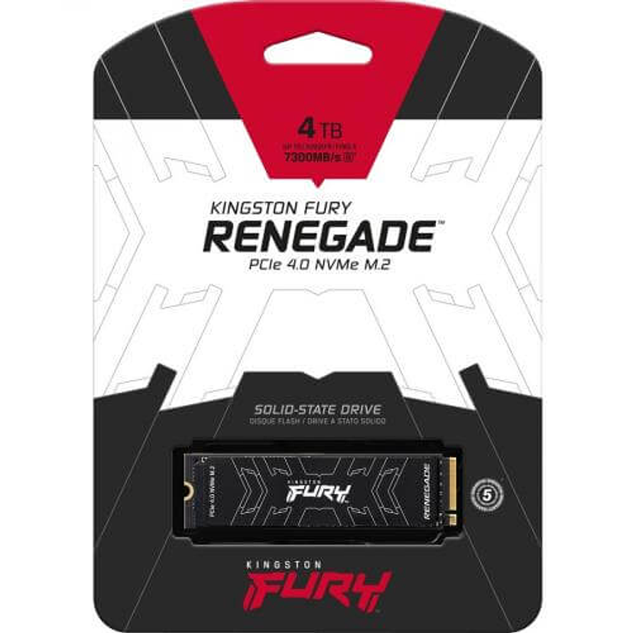 SSD Kingston FURY Renegade 4TB M.2 PCIe 4.0 NVMe – 7300MB/s 3