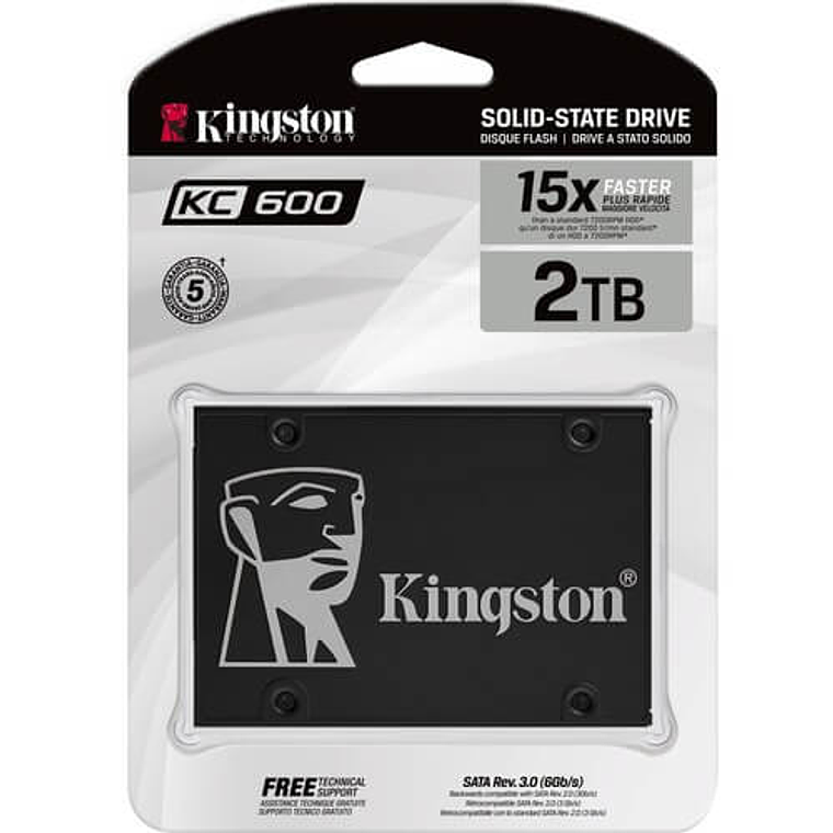 Unidad SSD Kingston KC600 2TB SATA III 2.5