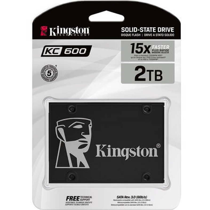 Unidad SSD Kingston KC600 2TB SATA III 2.5
