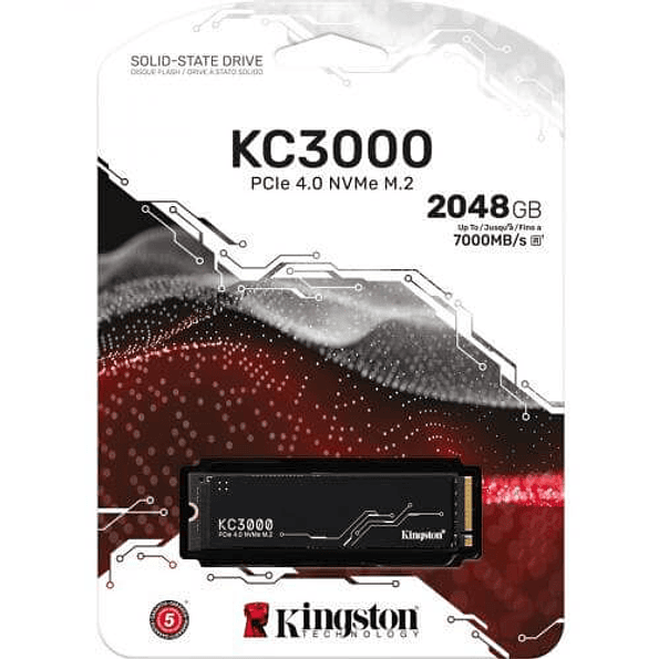 SSD Kingston KC3000 2TB NVMe M.2 PCIe 4.0 7000MB/s TLC 3