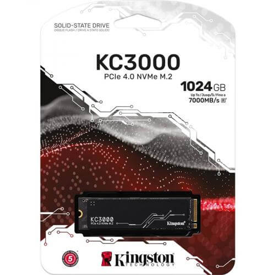 SSD Kingston KC3000 1TB NVMe PCIe 4.0 – Velocidad Ultra de 7000MB/s 3