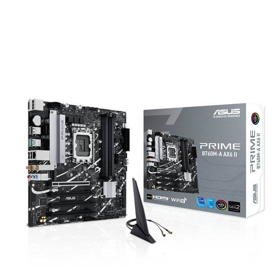 Placa Madre ASUS PRIME B760M-A AX6 II DDR5 Wi-Fi 6 LGA 1700 1