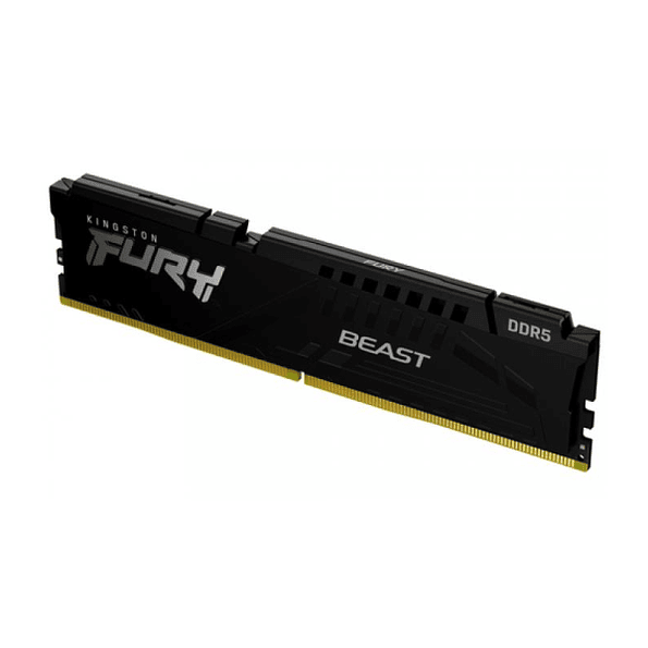 Memoria RAM DDR5 8GB 5200MHz Kingston FURY Beast CL36 Negra 1