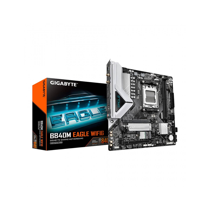 Placa Madre Gigabyte B840M EAGLE AM5 DDR5 WiFi 6 M-ATX 1