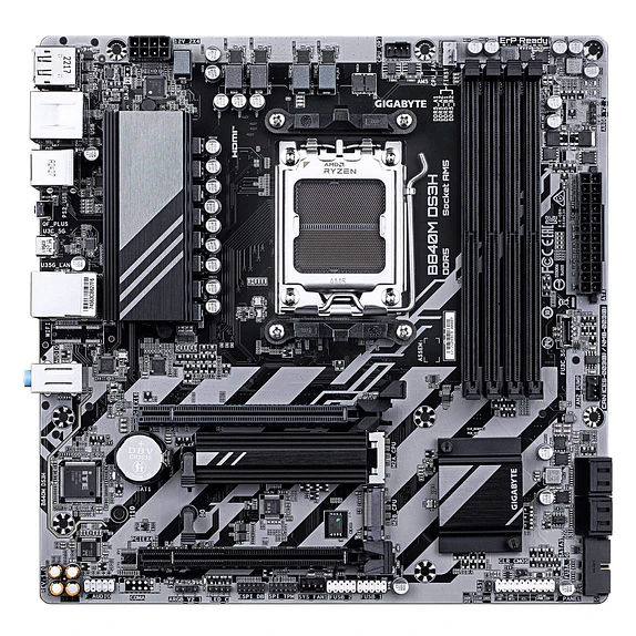 Placa Madre Gigabyte B840M DS3H AM5 DDR5 8200MHz mATX PCIe 4.0 2