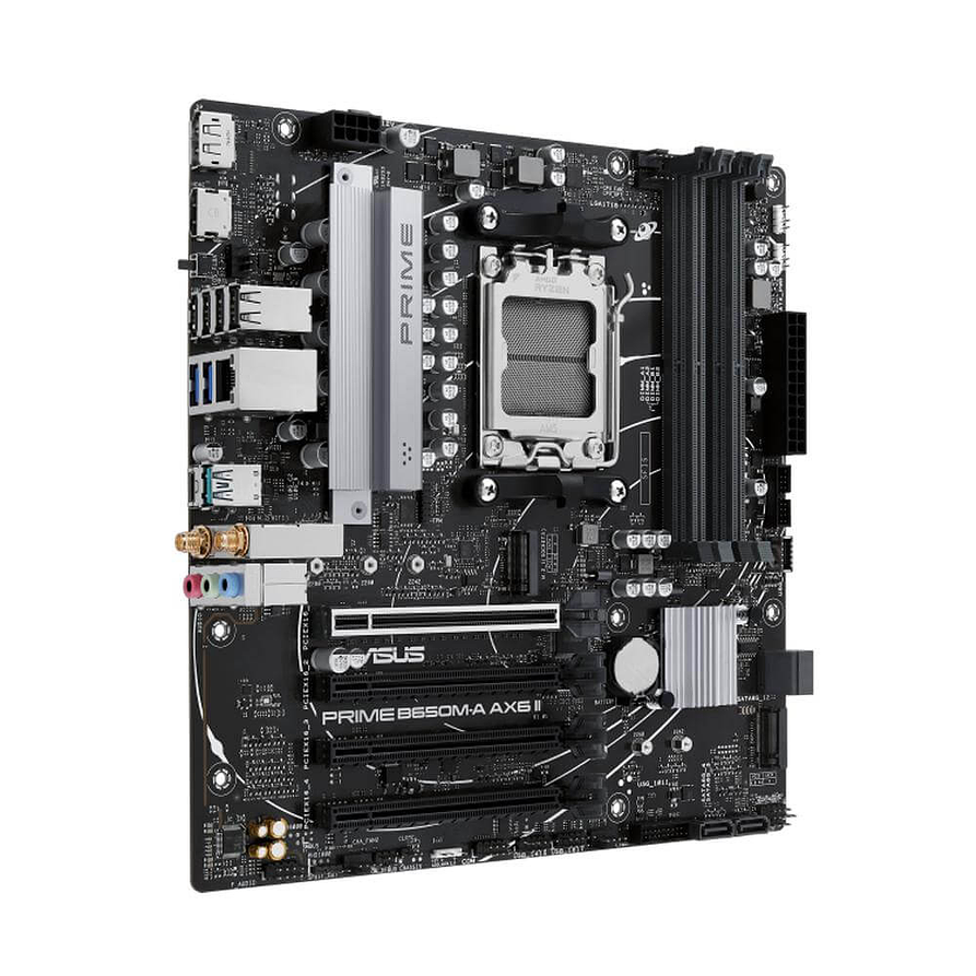 Placa Madre ASUS PRIME B650M-A AX2 DDR5 AM5 WiFi 6 para Ryzen 7000 2
