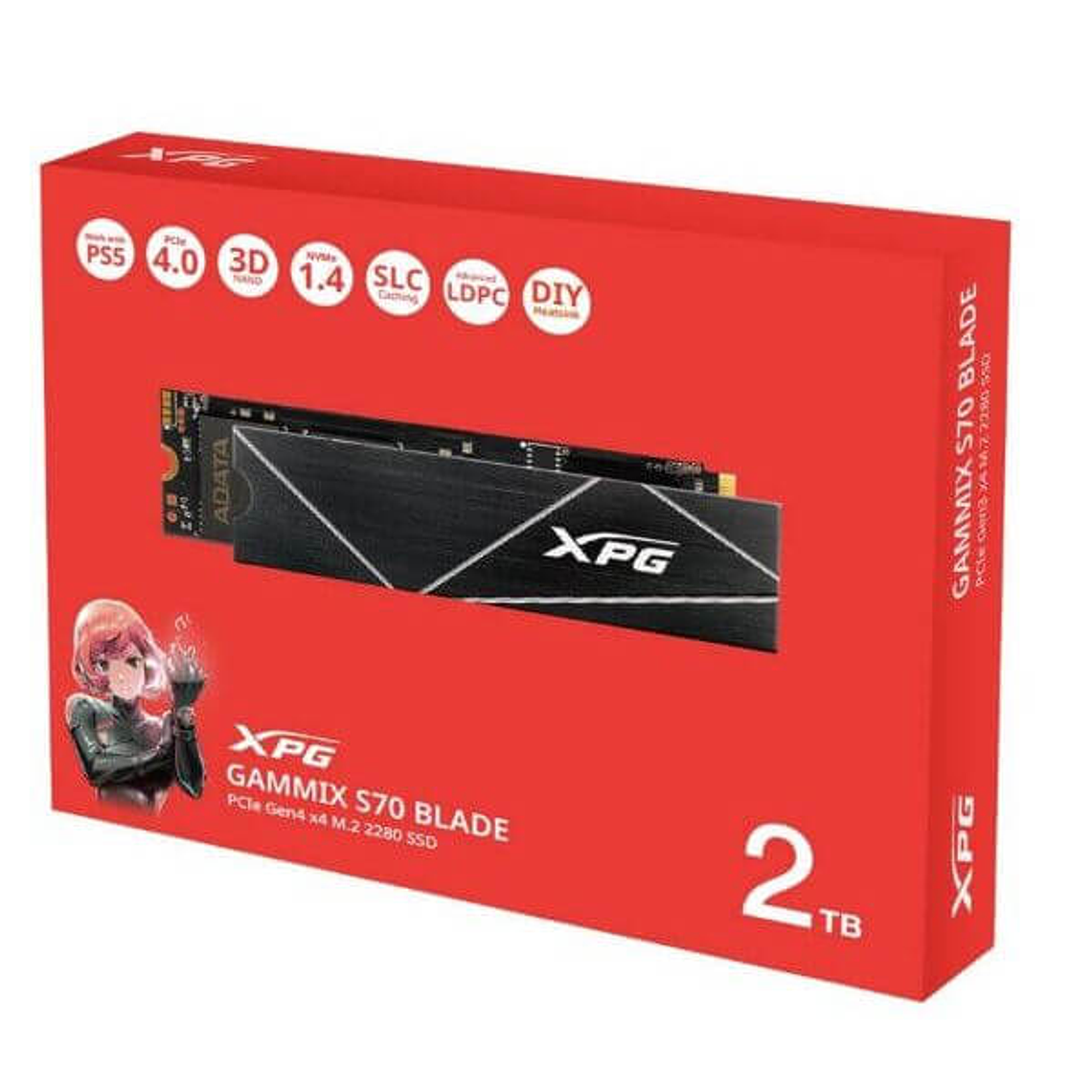 SSD XPG Gammix S70 BLADE 2TB M.2 NVMe PCIe 4.0 – Ultra Velocidad para Gaming y PS5 4