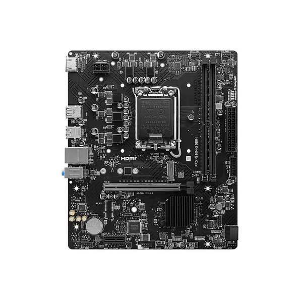 Placa Madre MSI PRO H610M-S DDR4 | Soporte Intel 12ª-14ª Gen, M.2, HDMI, Micro-ATX 2
