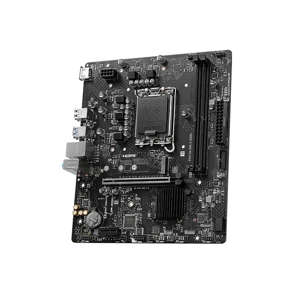 Placa Madre MSI PRO H610M-S DDR4 | Soporte Intel 12ª-14ª Gen, M.2, HDMI, Micro-ATX 3