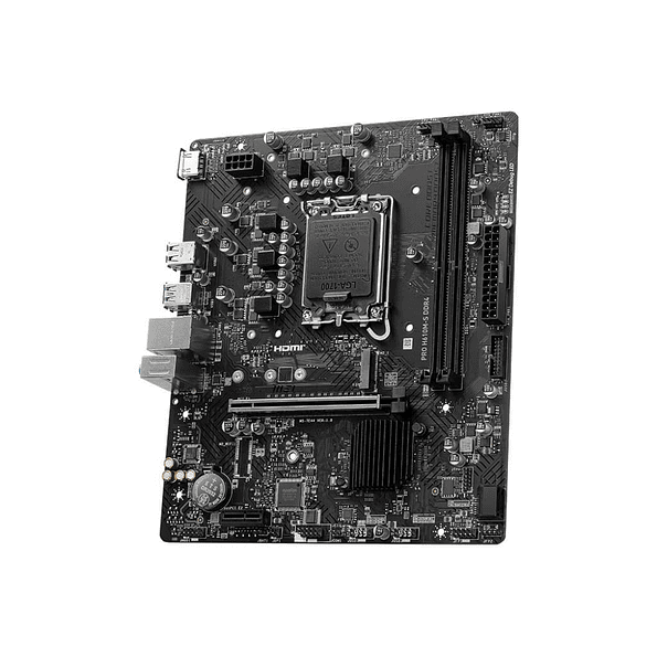 Placa Madre MSI PRO H610M-S DDR4 | Soporte Intel 12ª-14ª Gen, M.2, HDMI, Micro-ATX 3