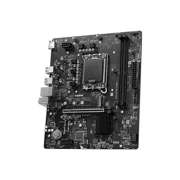 Placa Madre MSI PRO H610M-S DDR4 | Soporte Intel 12ª-14ª Gen, M.2, HDMI, Micro-ATX 3