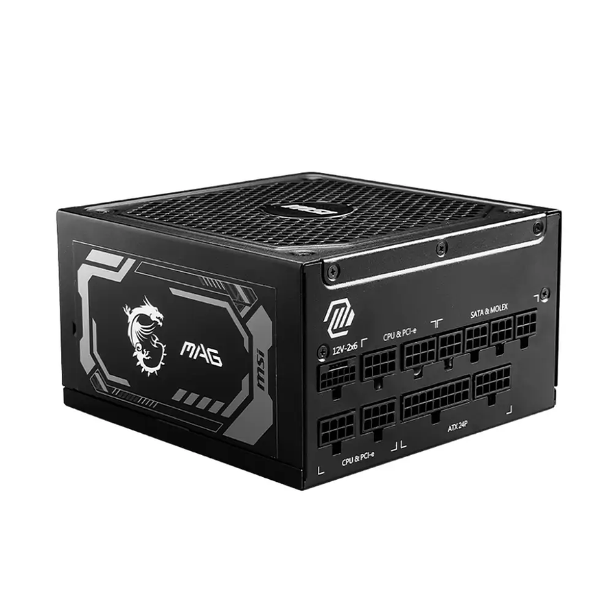 Fuente de Poder MSI MAG A1250GL PCIE5 1250W 80 Plus Gold ATX 3.1 2