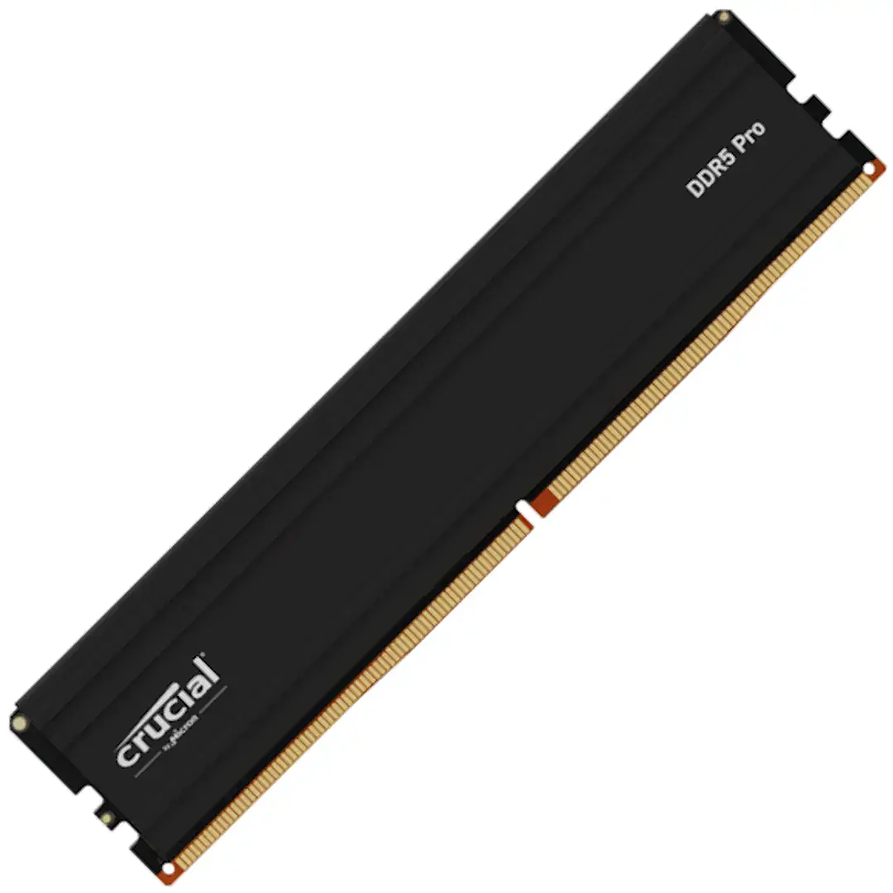 Memoria RAM DDR5 16GB 6000MT/s Crucial Pro UDIMM CL48 con Disipador – XMP 3.0 / AMD EXPO 2
