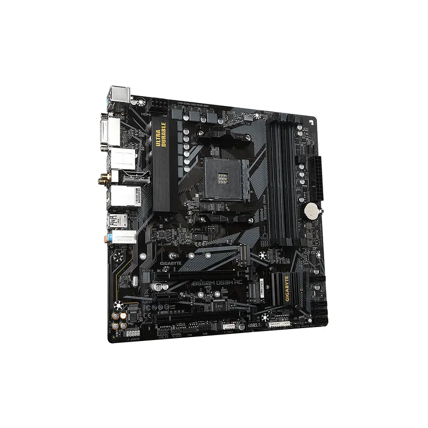 Placa Madre Gigabyte B550M DS3H AC AM4 DDR4 M.2 WiFi mATX 2