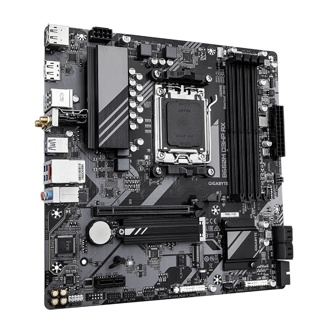 Placa Madre Gigabyte B650M D3HP AX AMD AM5 DDR5 Wi-Fi 6E | Alto Rendimiento y Conectividad Avanzada 3