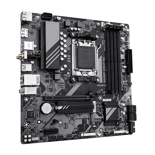 Placa Madre Gigabyte B650M D3HP AX AMD AM5 DDR5 Wi-Fi 6E | Alto Rendimiento y Conectividad Avanzada 3