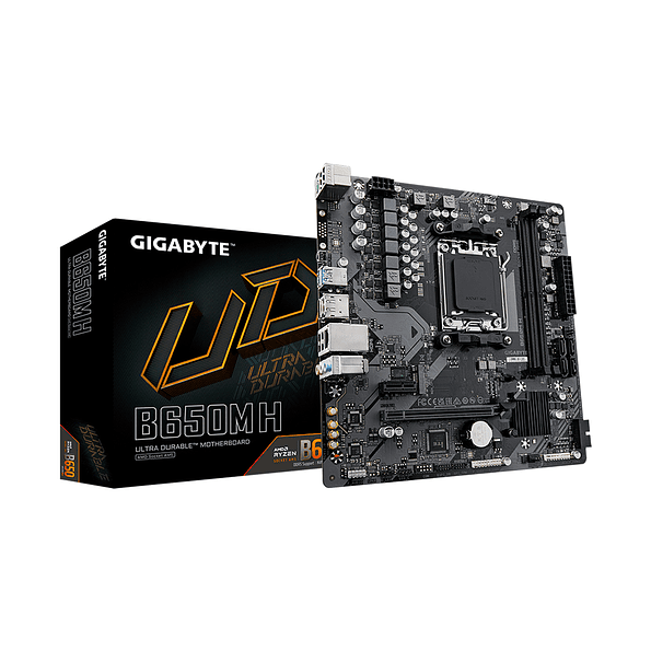 Placa Madre Gigabyte B650M H AM5 DDR5 mATX para Ryzen Serie 7000/8000 1