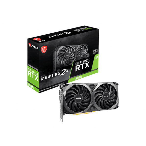 Tarjeta Gráfica MSI GeForce RTX 3060 Ventus 2X OC 12GB GDDR6 1