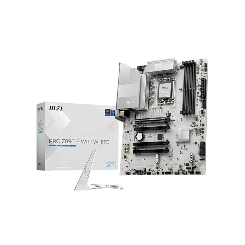 Placa Madre MSI PRO Z890-S WIFI WHITE DDR5, LGA 1851, Wi-Fi 7, M.2 Gen5 1