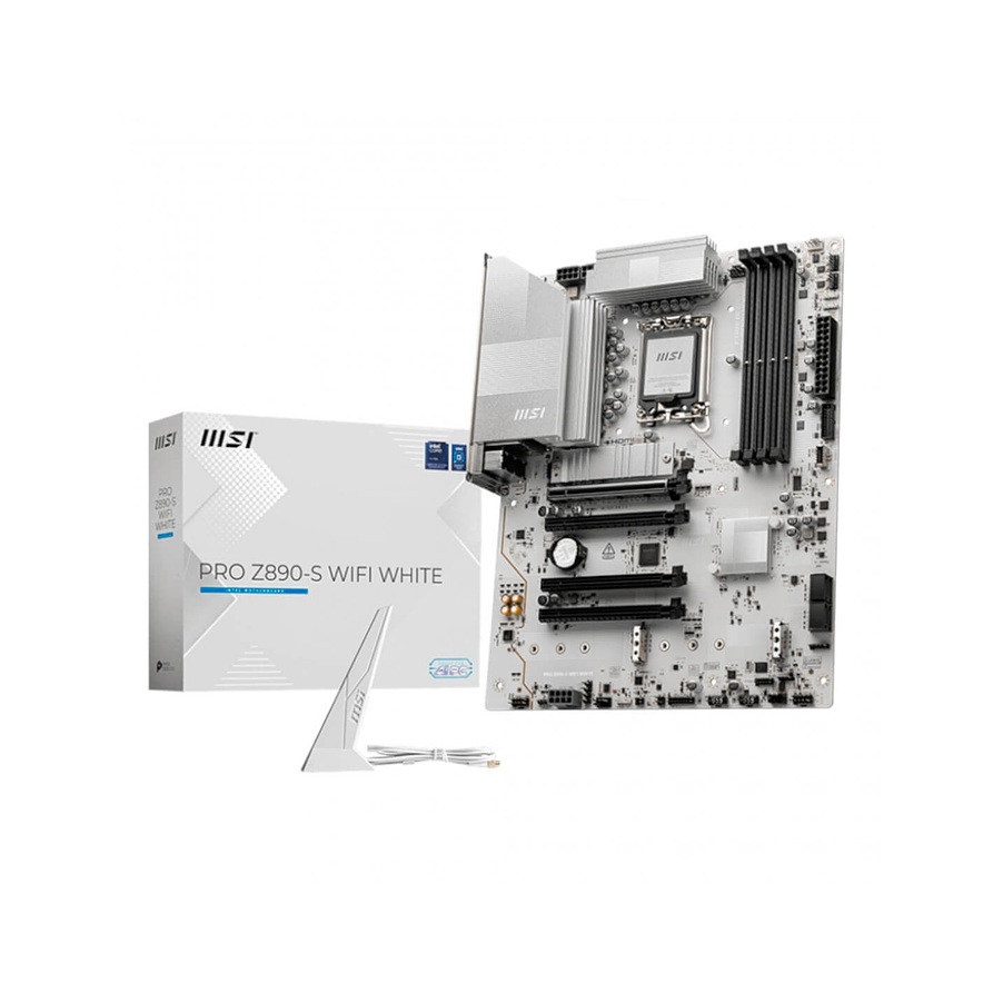 Placa Madre MSI PRO Z890-S WIFI WHITE DDR5, LGA 1851, Wi-Fi 7, M.2 Gen5 1