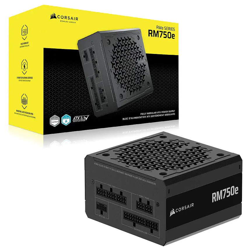 Corsair RM750e 750W 80+ Gold Modular | ATX 3.1 Silenciosa 1