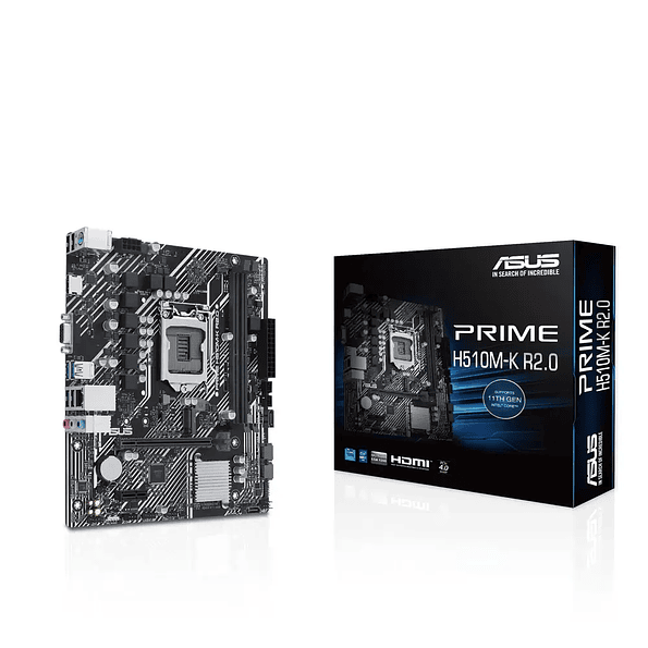 Placa Madre ASUS Prime H510M-K R2.0 | LGA1200, DDR4, mATX 1